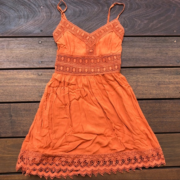 Abercrombie & Fitch Dresses & Skirts - Lacey Orange Dress Abercrombie & Fitch Dresses & Skirts - Lacey Orange Dress